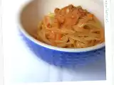 Ricetta Linguine al sugo di branzino e orata (alla memoria del vate)