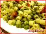 Ricetta Il nido delle rondini e pasta con piselli freschi e pancetta