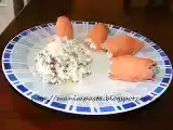 Ricetta Antipasto di salmone farcito con insalatina e ricotta caprina