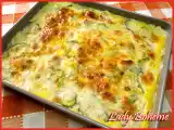 Ricetta Le rosse al pascolo e il tortino con zucchine, salmone e besciamella
