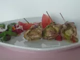 Ricetta Involtini di melanzane, pesce spada e pesto di zucchine
