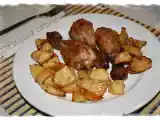 Ricetta Coscette di pollo alla birra con patate saporite al forno