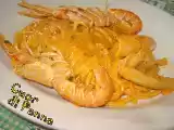 Ricetta Spaghetti alla chitarra agli scampi rosè