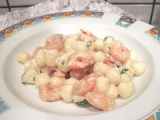 Ricetta Gnocchetti gamberi e salmone