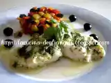 Ricetta Tranci di cernia con caponata di verdure
