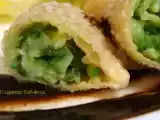 Ricetta Ravioli di zucchine fritti e fiori in pastella con salsa all aceto balsamico
