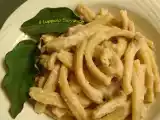 Ricetta Strozzapreti con crema di melanzane e ricotta