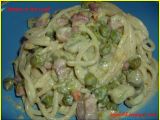 Ricetta Carbonara con fave e piselli