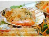 Ricetta Capesante e gamberoni gratinati