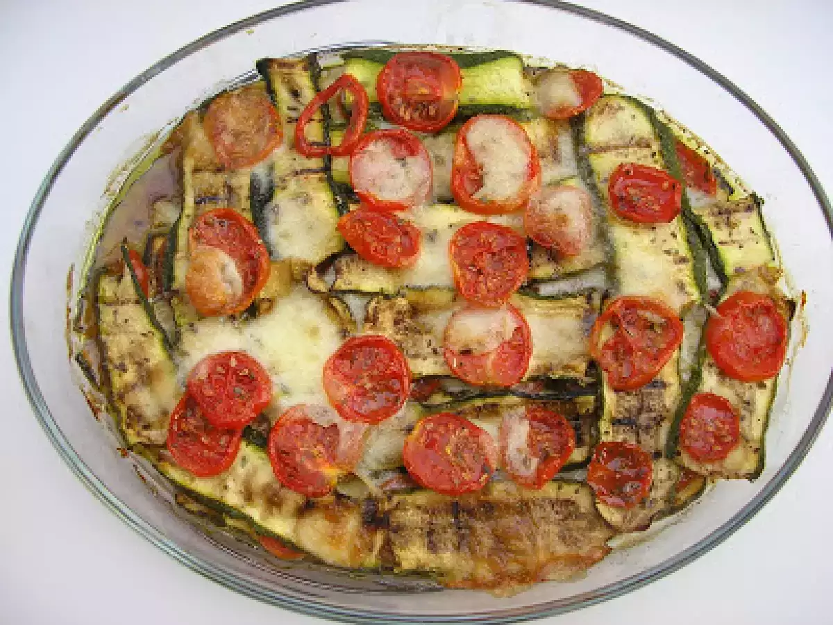 Ricetta Parmigiana di zucchine e pomodori pachino