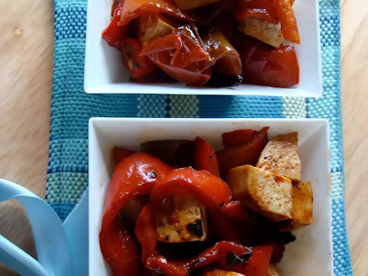Ricetta Peperonata di tofu