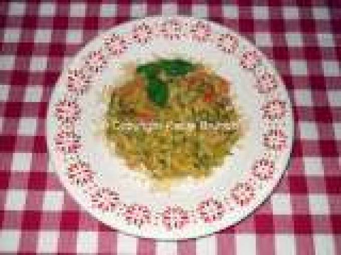 Straccietti di maiale con zucchine e formaggio