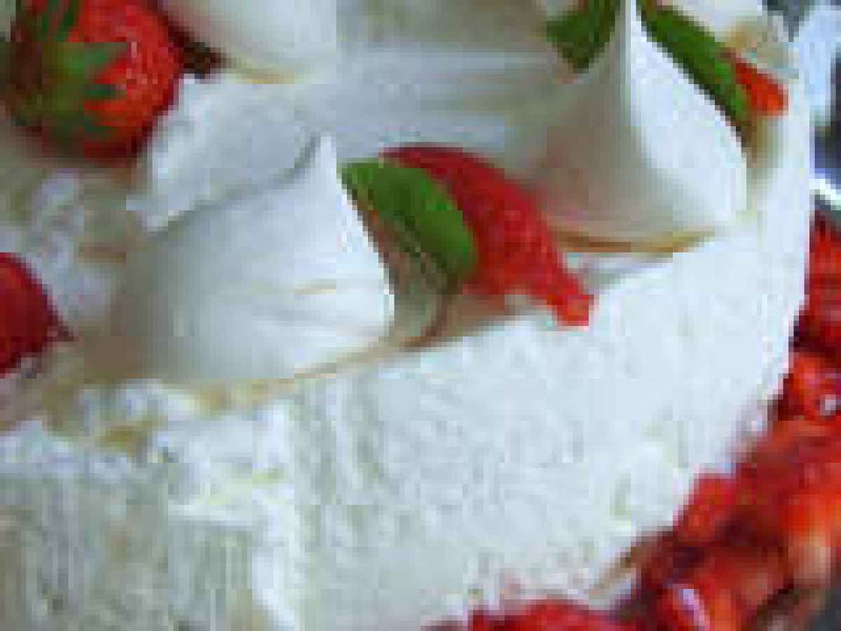 Meringata alle fragole... e per la miseria...