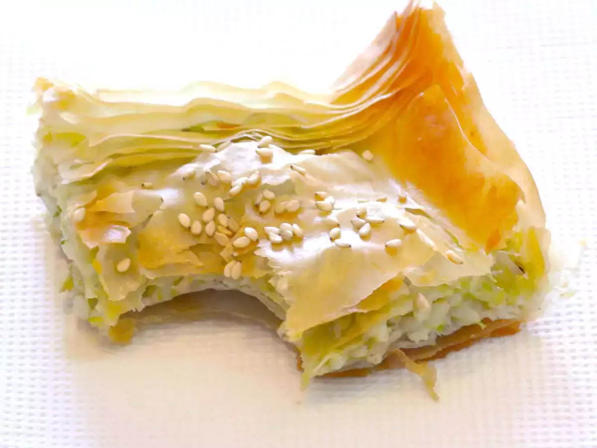Ricetta Tortino di pasta fillo e riso al pesto