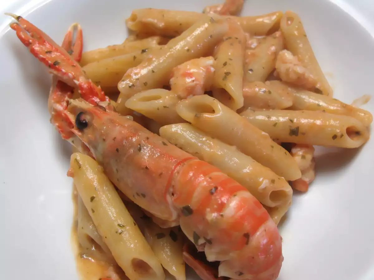 Ricetta Penne agli scampi