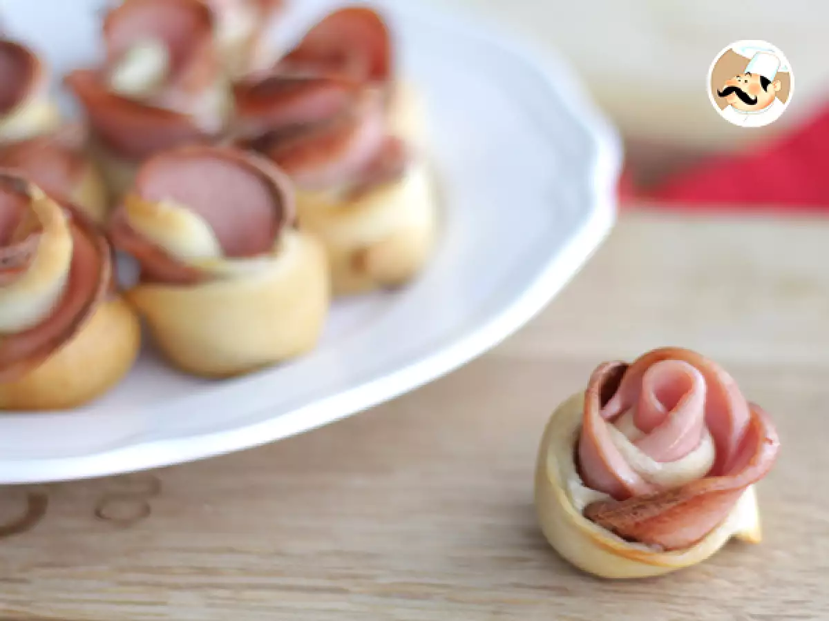 Ricetta Fiori di pizza alla mortadella