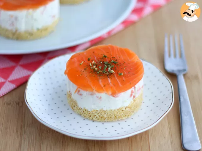 Mini cheesecake salata al salmone