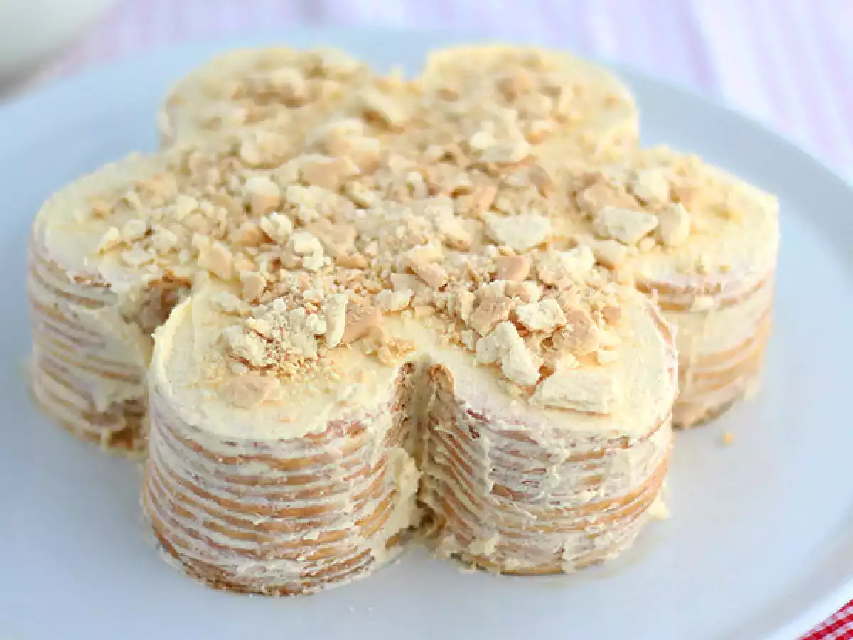 Ricetta Torta di biscotti senza cottura - ricetta portoghese