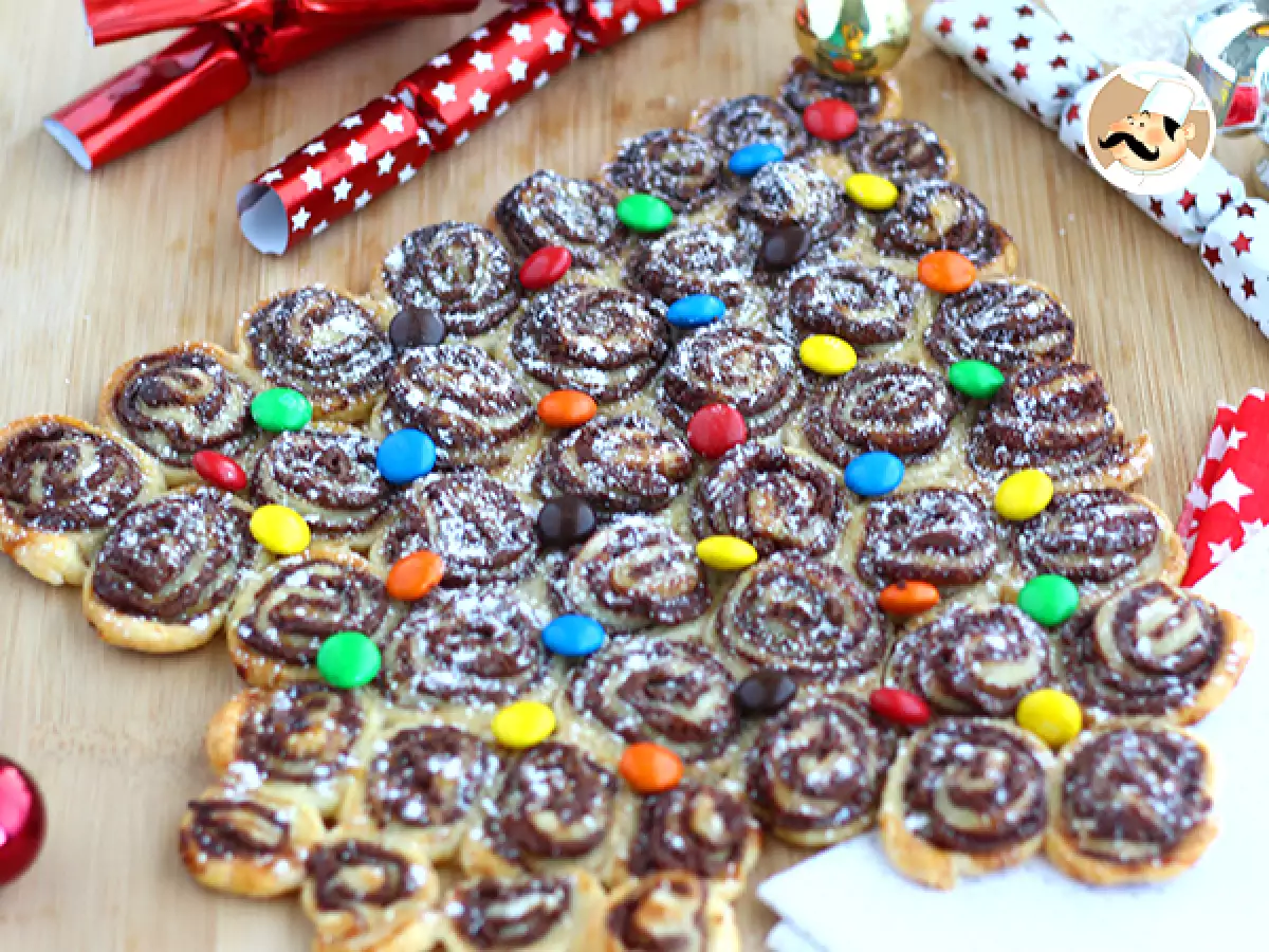 Ricetta Albero di sfoglia alla nutella