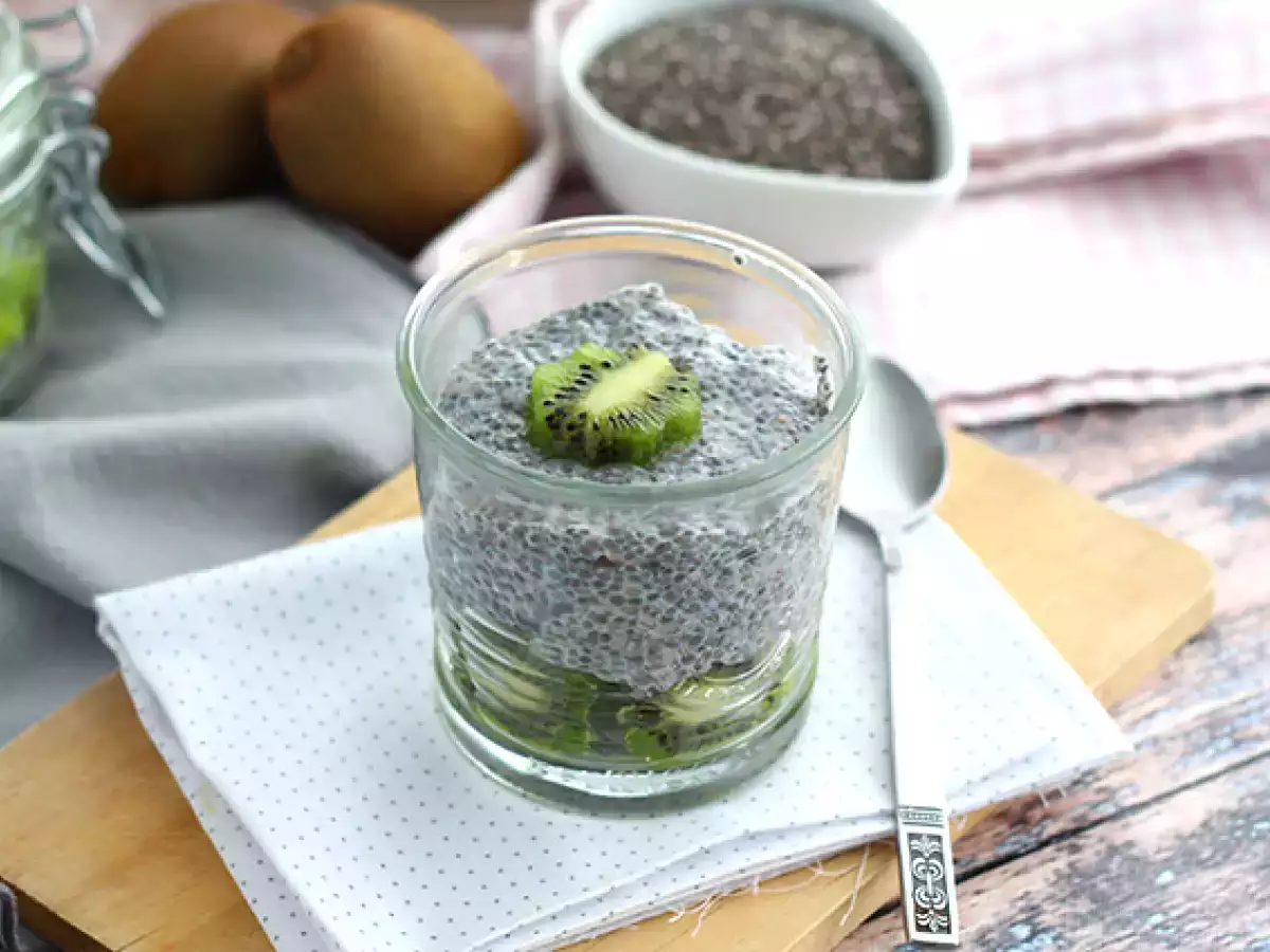 Ricetta Pudding con semi di chia e kiwi
