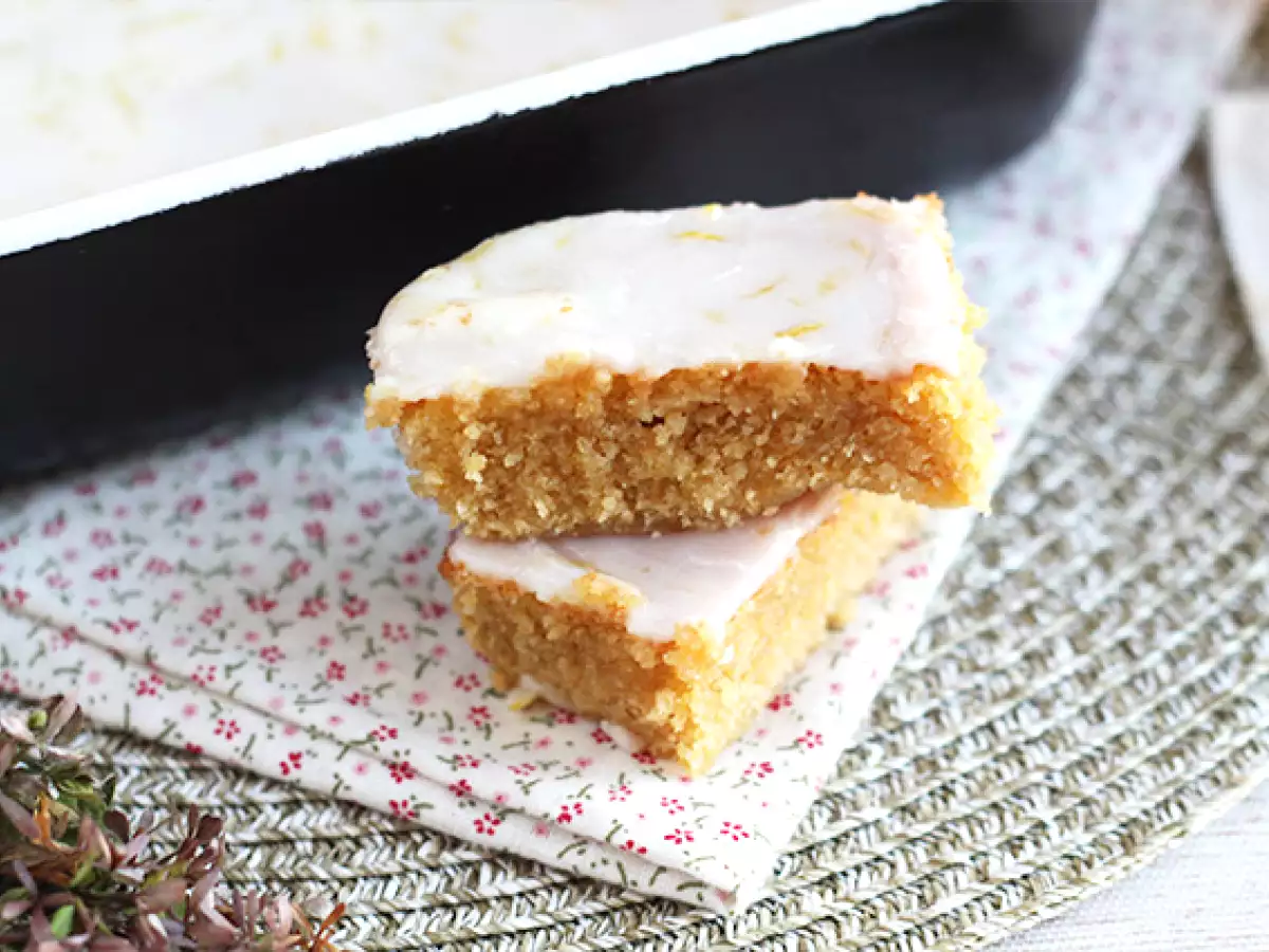 Ricetta Brownie al limone e fiocchi d'avena - ricetta senza glutine