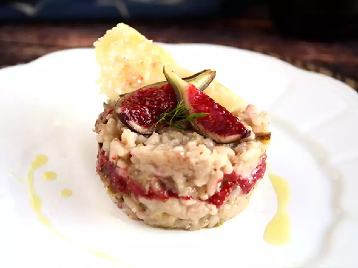 Ricetta Risotto con fichi, gorgonzola e prosciutto crudo