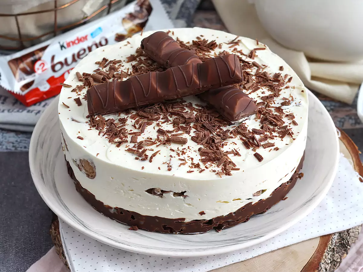 Ricetta Cheesecake kinder bueno senza cottura