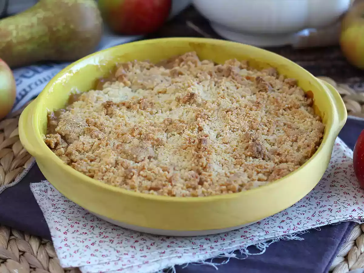 Ricetta Crumble di mele e pere