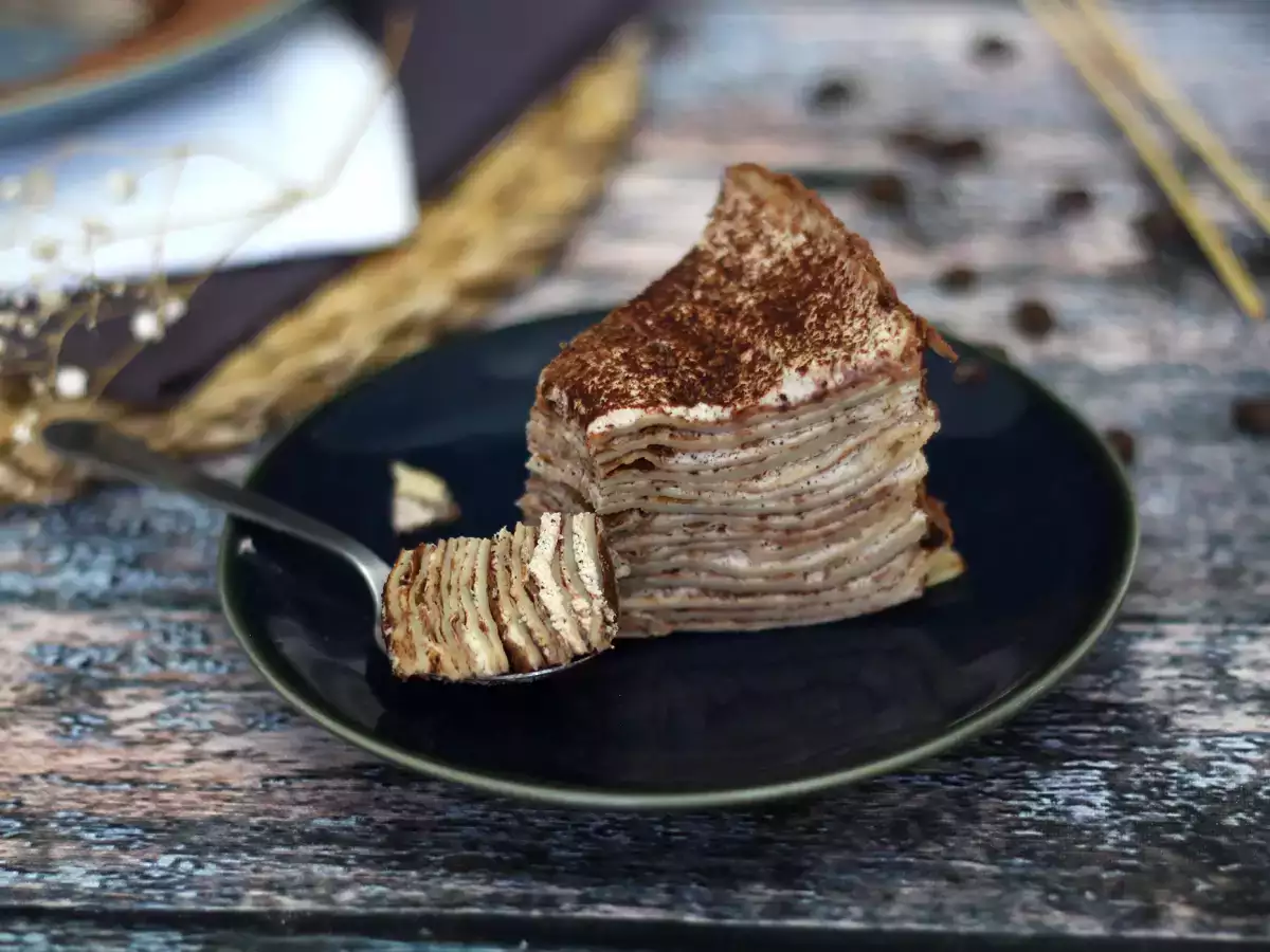 Ricetta Torta di crepes al tiramisù, un dessert goloso e facile da preparare