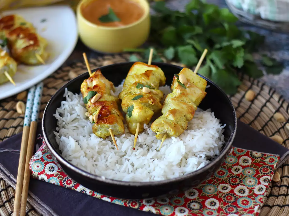 Ricetta Spiedini di pollo con salsa satay, un viaggio culinario in asia!