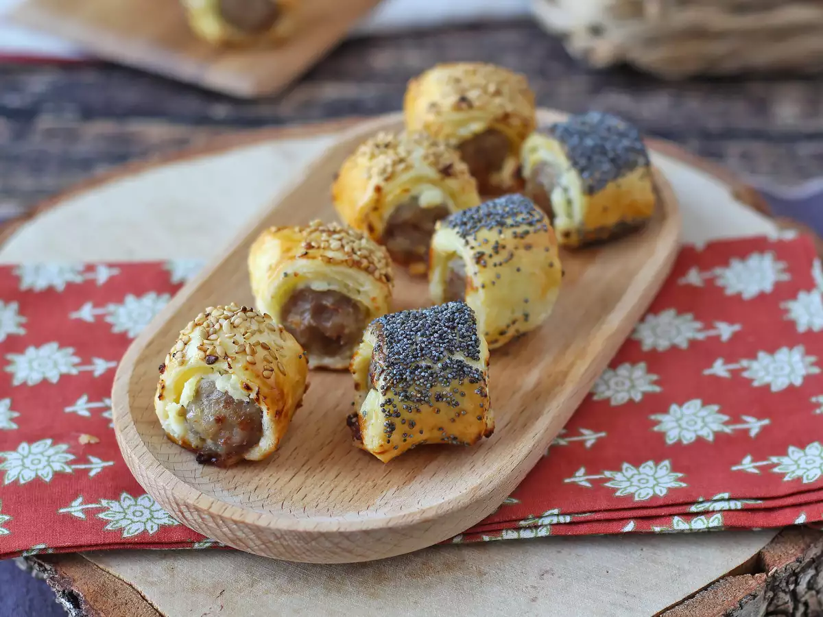 Ricetta Rustici di salsiccia e formaggio in friggitrice ad aria