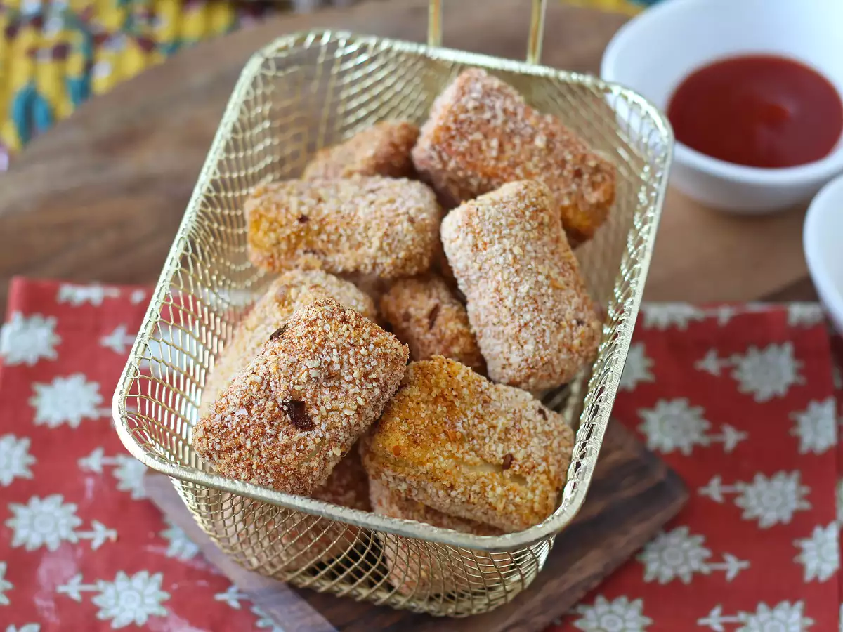 Ricetta Nuggets di tofu in friggitrice ad aria croccanti e speziati