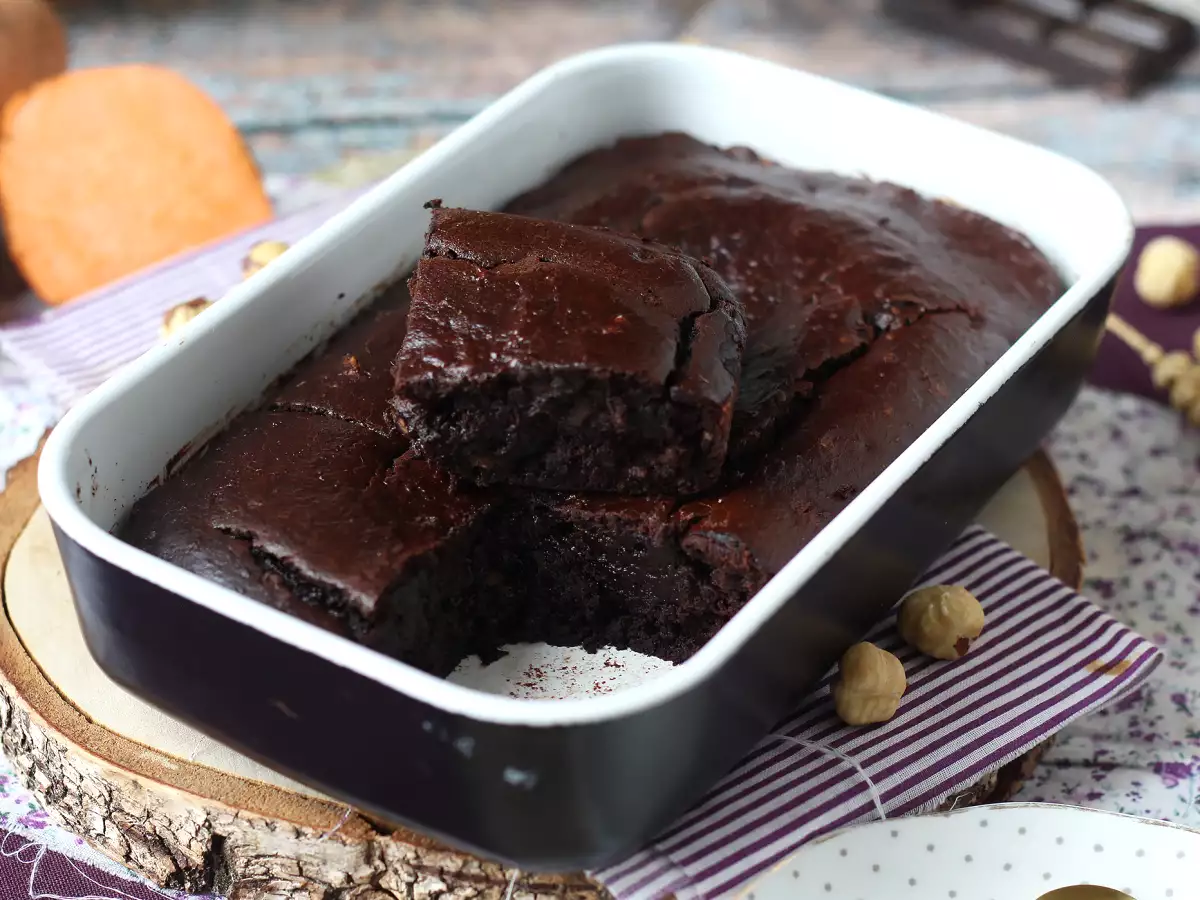 Ricetta Brownie alla patata dolce senza burro né olio