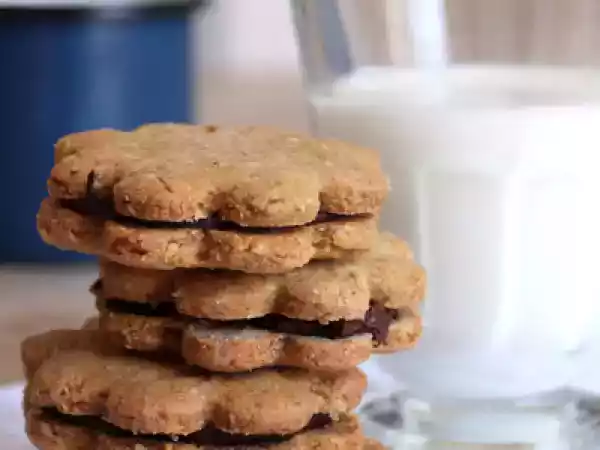 Ricetta Merendine ai fiocchi d'orzo e cioccolato