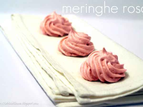 Ricetta Meringhe rosa