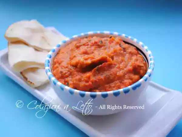 Ricetta Crema di melanzane e peperoni arrostiti: ricetta veloce e saporita per antipasti e bruschette