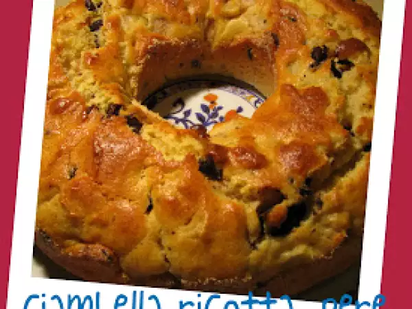 Ricetta Ciambella ricotta, pere e cioccolato