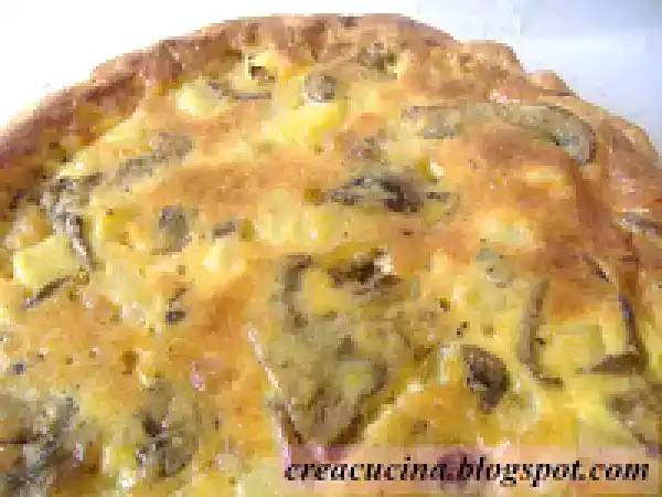 Ricetta Quiche ai funghi, patate e speck