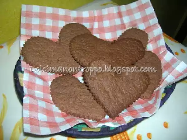 Ricetta Biscotti fondenti al ciobar....