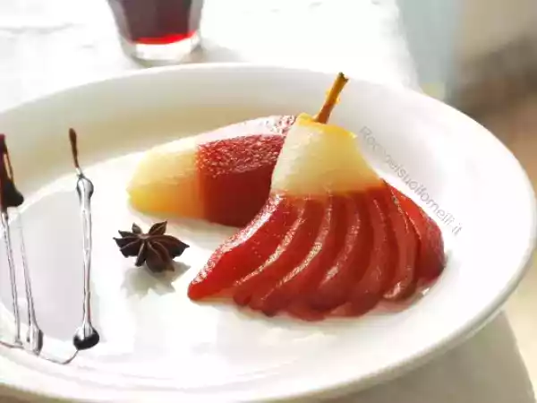 Ricetta Pere al vino rosso primitivo di puglia
