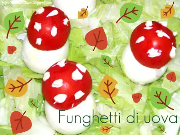 Ricetta Funghetti di uova