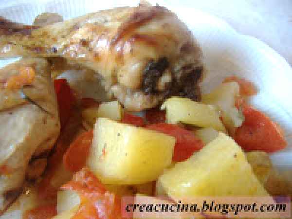 Ricetta Cosce di pollo alla contadina