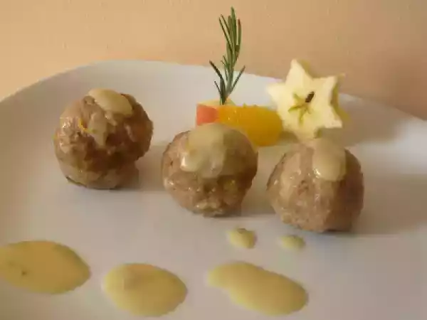 Ricetta Polpettine al limone e rosmarino con salsa di mele