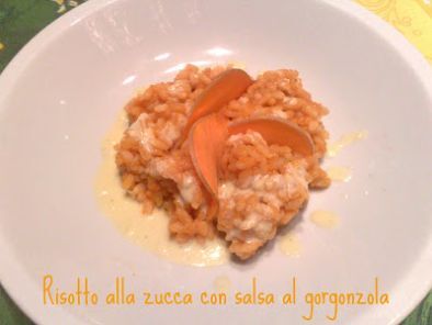 Ricetta Risotto alla zucca con salsa al gorgonzola