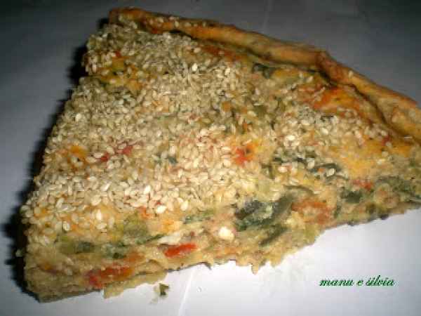 Ricetta Crostata ai cereali e verdure