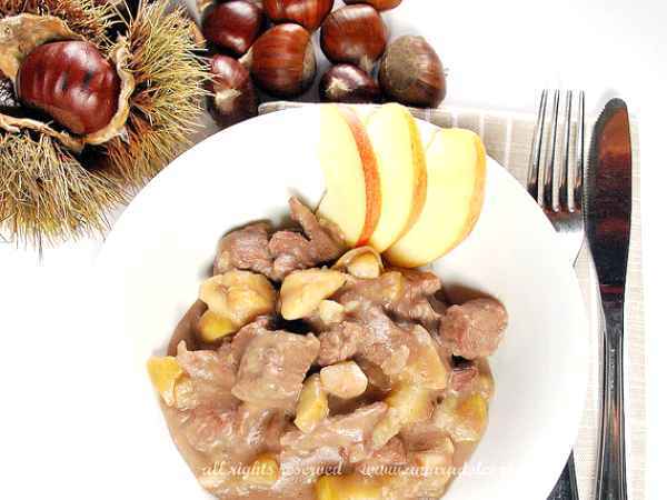 Ricetta Spezzatino mele e castagne