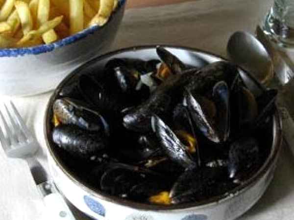 Ricetta Cozze alla normanna - moules et frites