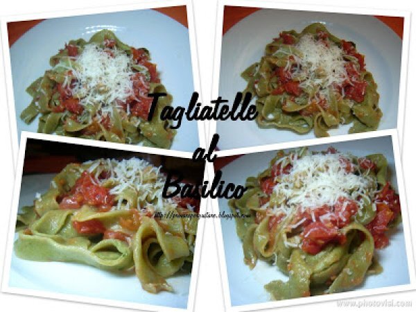 Ricetta Tagliatelle al basilico