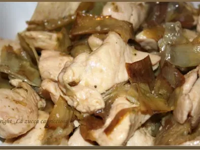 Ricetta Bocconcini di pollo al marsala con carciofi