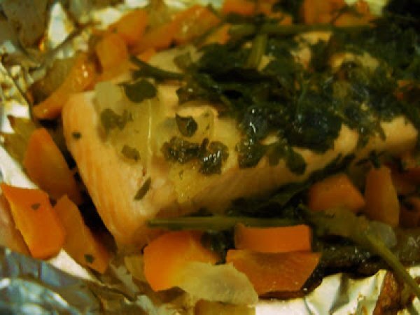 Ricetta Salmone al cartoccio light...